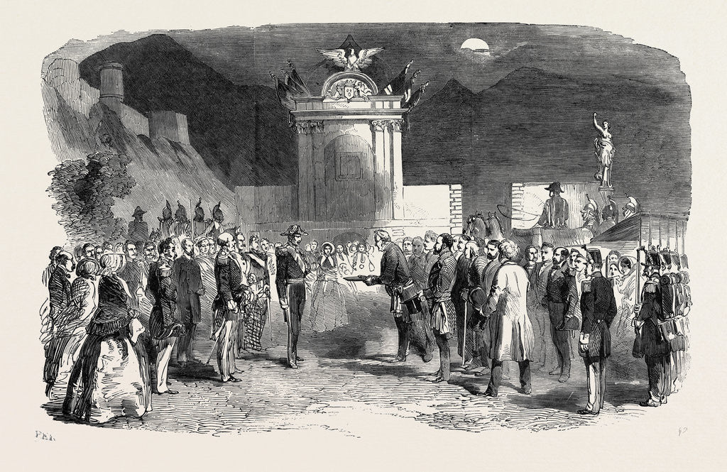 Detail of Presentation of the Keys of Grenoble to the President of France, 1852 by Anonymous