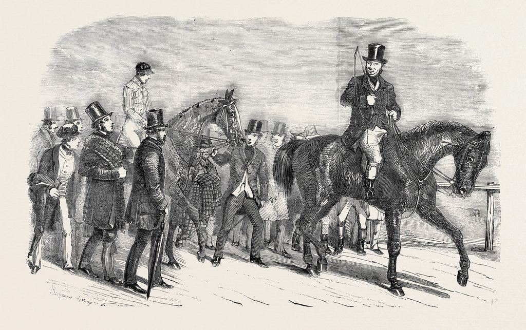 Detail of Stockwell, Winner of the St. Leger, Returning to Weigh, 1852 by Anonymous