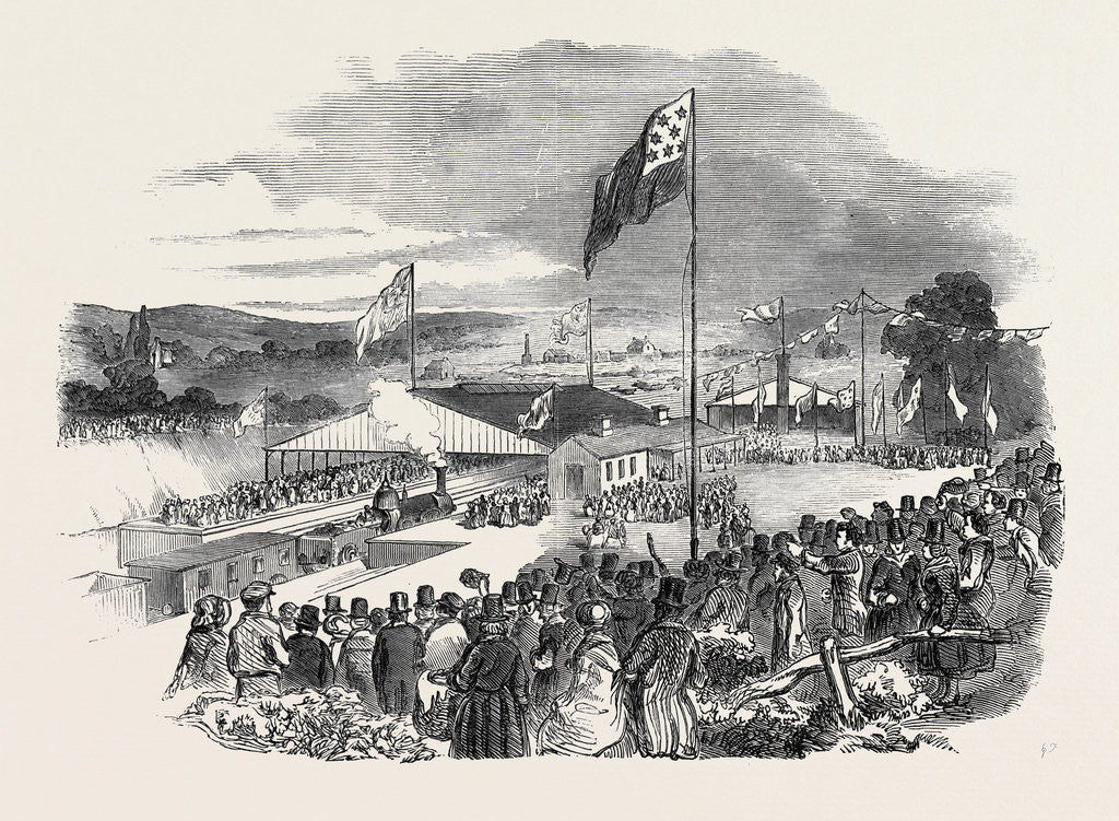 Detail of Opening of the South Wales Railway, the Carmarthen Station, 1852 by Anonymous