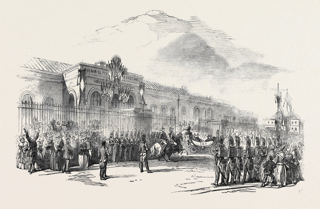 Detail of The French President's Departure from Paris for the South, 1852 by Anonymous