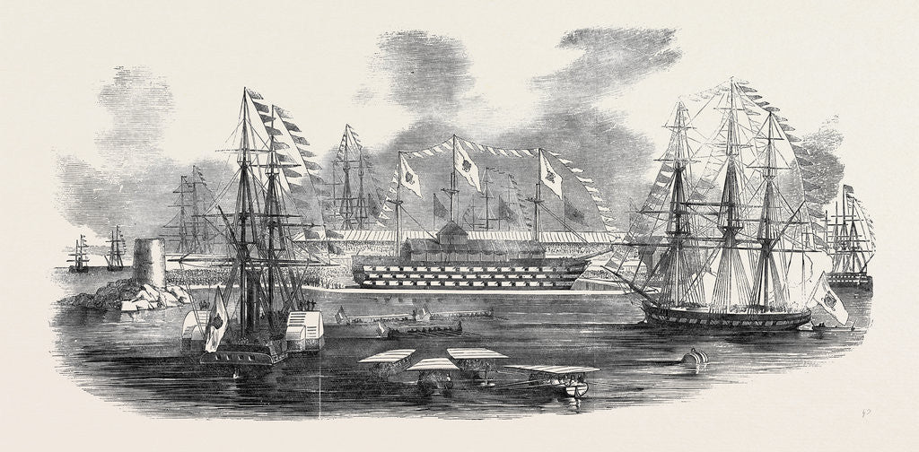 Detail of Opening of a New Basin in the Arsenal at Naples, 1852 by Anonymous