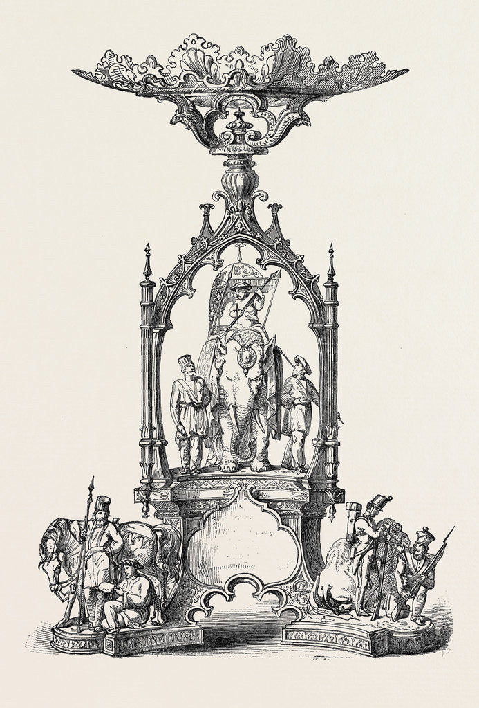 Detail of Plate Presented to Sir Charles J. Napier, by the Belooch Sirdars of Scinde by Anonymous