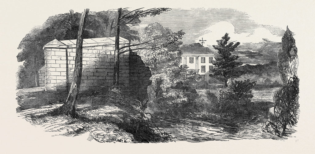 Detail of The Flood at Hopton Court, the Seat of A.S. Featherstonhaugh, Esq., 1852 by Anonymous