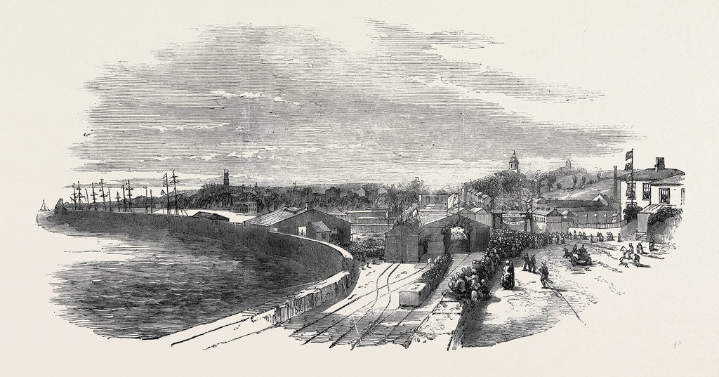 Detail of Opening of the West Cornwall Railway, the Penzance Station, 1852 by Anonymous