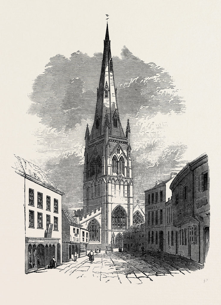 Detail of St. Mary's Church, Newark. by Anonymous
