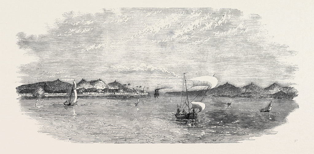 Detail of Prome, Sketched from the Irawaddy, Burmah by Anonymous