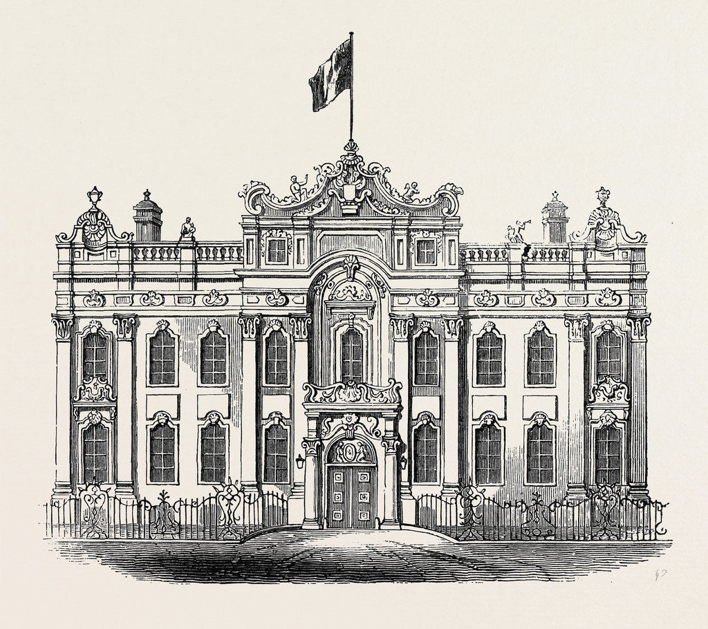 Detail of The King's Palace, at Antwerp, Formerly the Hotel De La Place De Meir, 1852 by Anonymous