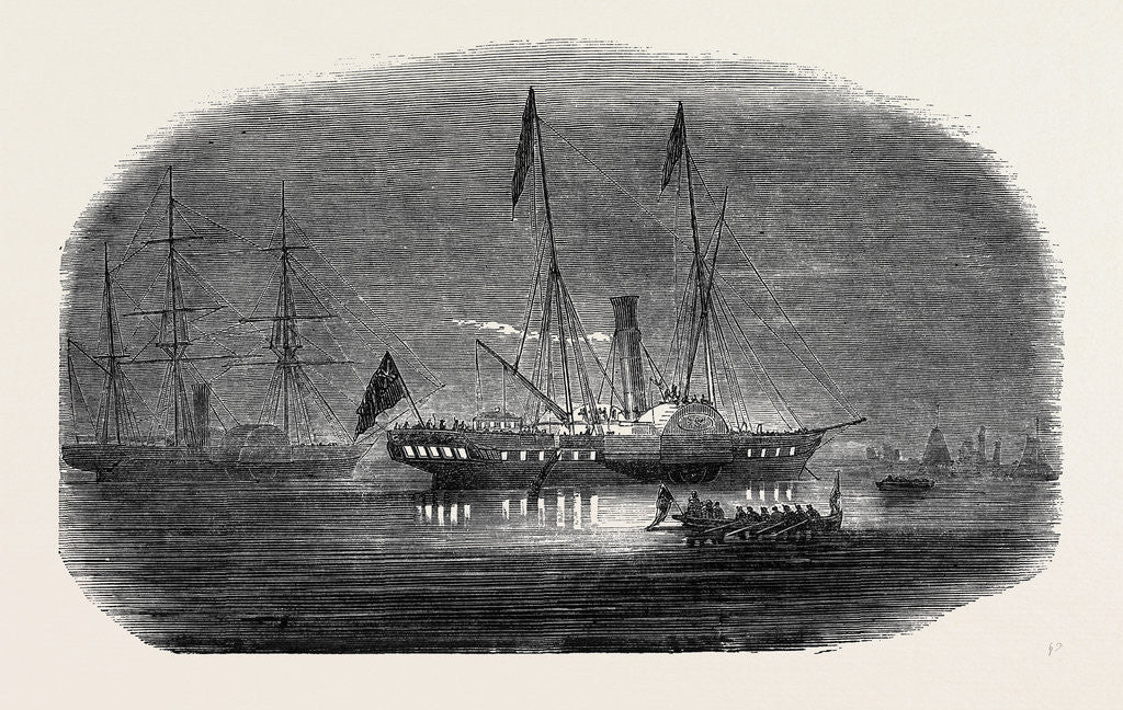 Detail of Her Majesty's Visit to Belgium: The King of the Belgians Leaving the Royal Yacht, 1852 by Anonymous