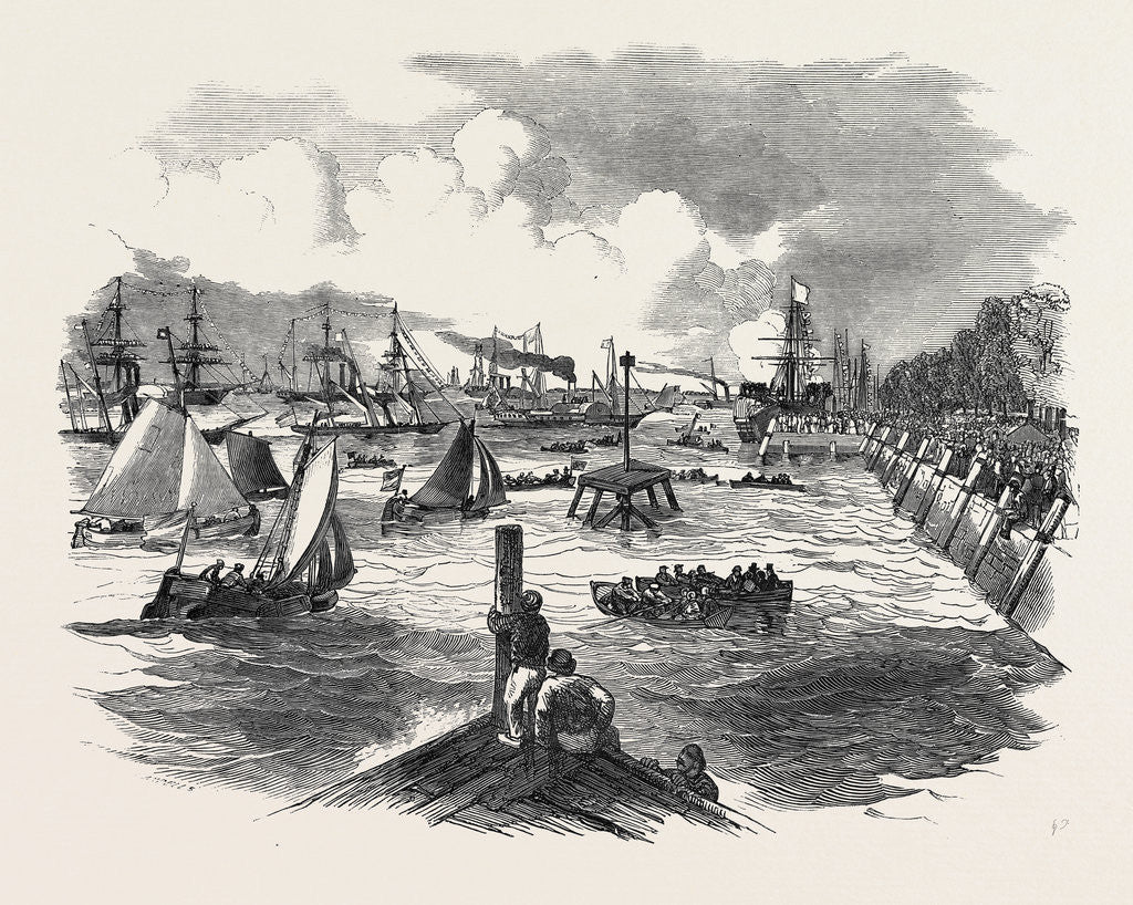 Detail of Her Majesty's Visit to Belgium: Her Majesty's Departure from Antwerp, 1852 by Anonymous