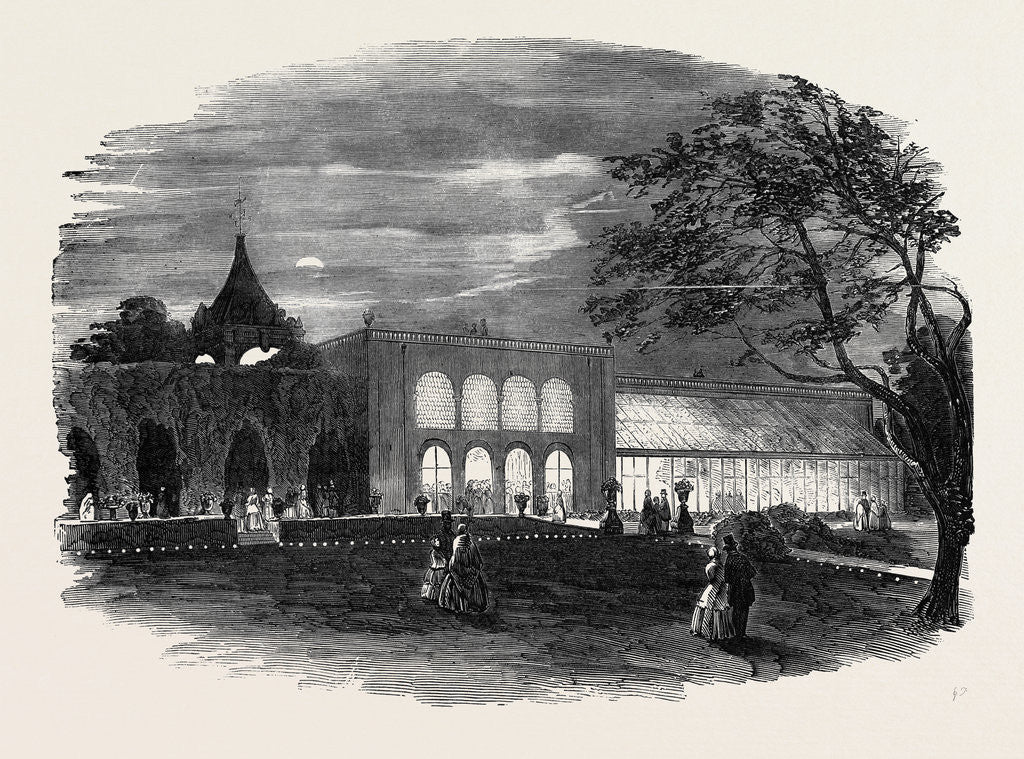 Detail of Garden Fete, Given by Lord and Lady Holland, Watcombe, 1852 by Anonymous