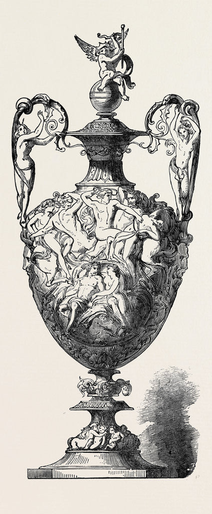 Detail of The Goodwood Race Prize Plate: The Stewards' Cup, Etruscan, Battle of the Centaurs, 1852 by Anonymous