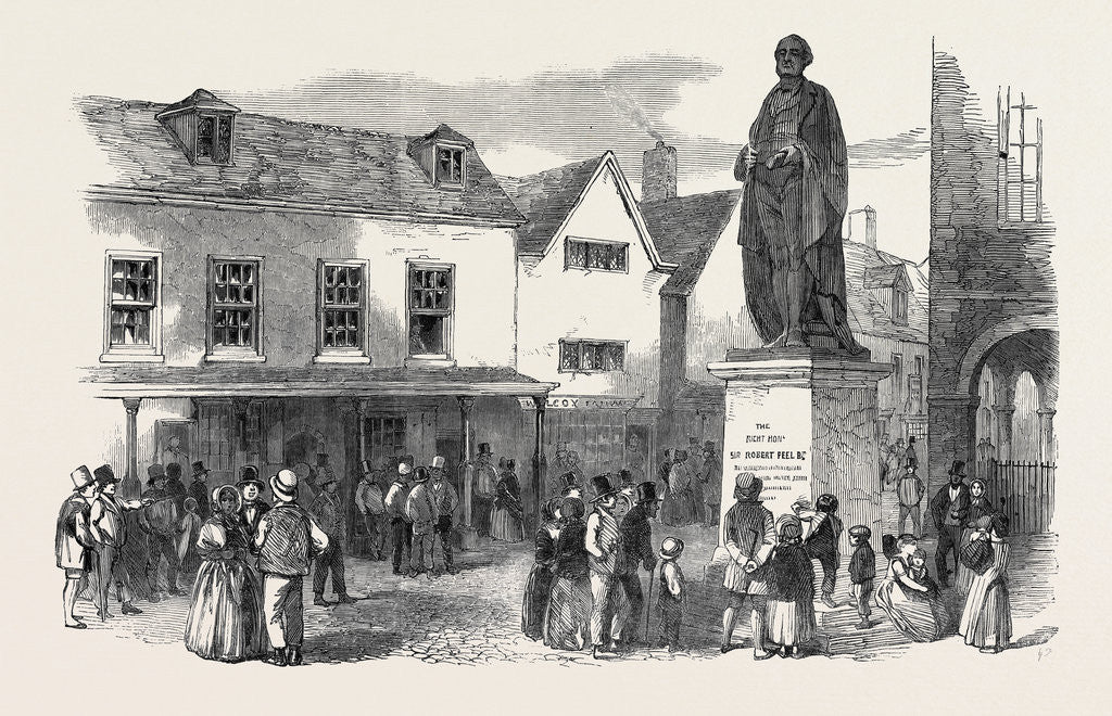 Detail of Statue of the Late Sir Robert Peel, at Tamworth by Anonymous