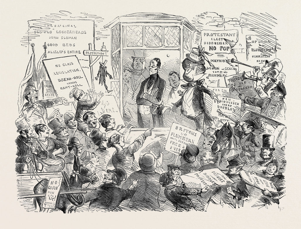 Detail of The Rejected Candidate, 1852. Charles Dickens by Anonymous