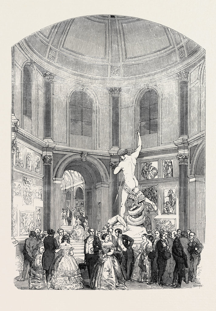 Detail of Soiree of the Suburban Artisan Schools, in the Flaxman Hall, University College, 1852 by Anonymous