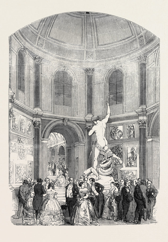 Detail of Soiree of the Suburban Artisan Schools, in the Flaxman Hall, University College, 1852 by Anonymous
