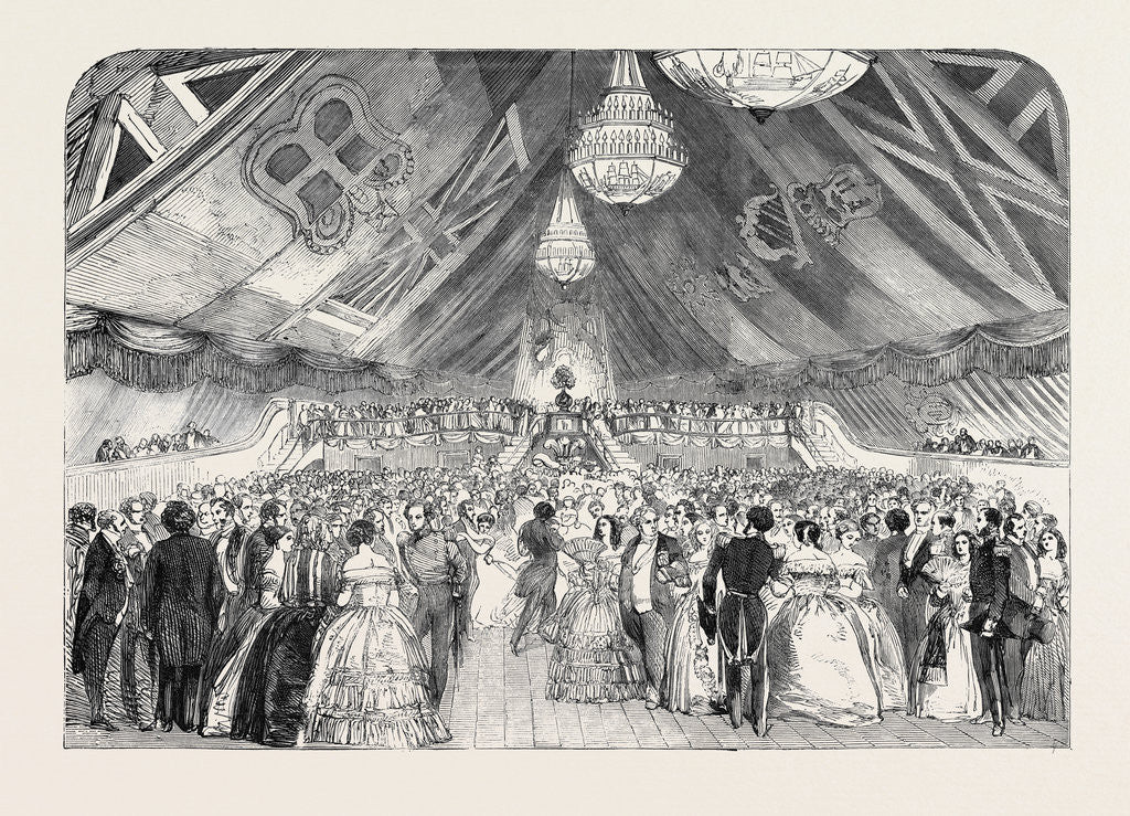 Detail of Grand Entertainment on Boabd H.M.S. Prince Regent, at Cork, 1852 by Anonymous