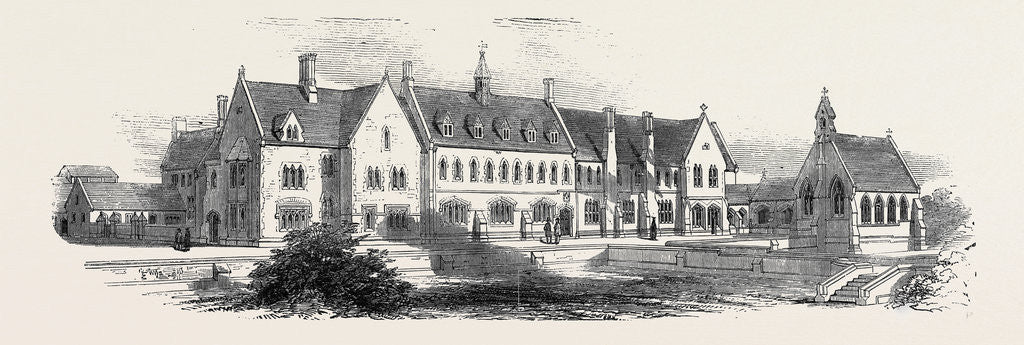 Detail of Training Institution at Culham, for Schoolmasters for the Diocese of Oxford, 1852 by Anonymous
