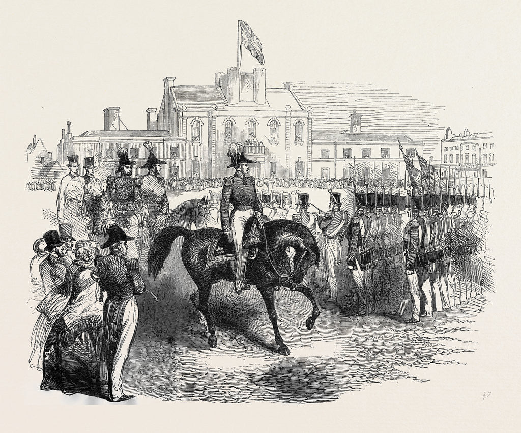 Detail of Review of the Hon. Artillery Company, by His Royal Highness Prince Albert Captain-General and Colonel, 1852 by Anonymous