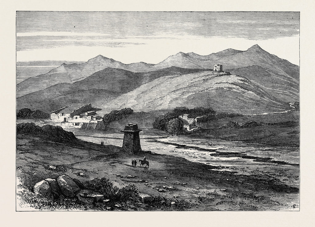 Detail of The Afghan War: Village of Lala Cheena on the Khyber River Where the British Mission Was Turned Back 1879 by Anonymous