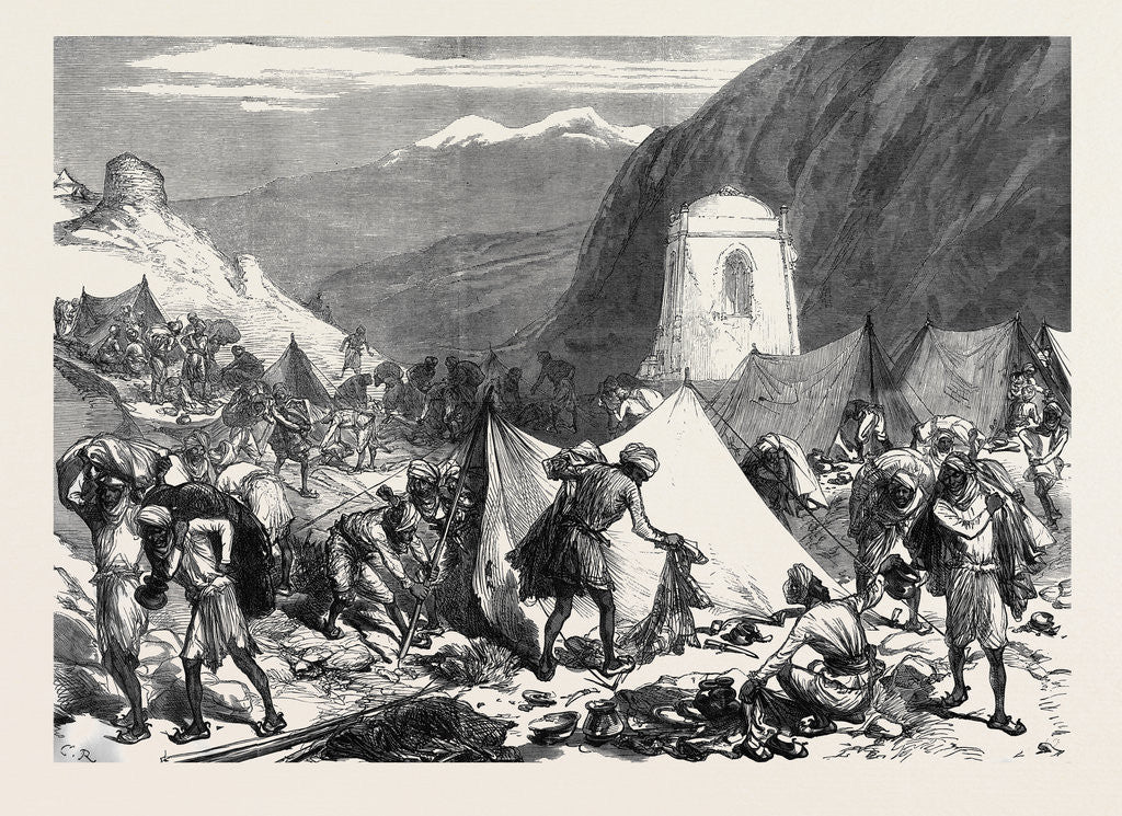 Detail of The Afghan War: Native Camp Followers Looting the Afghan Camp at Fort Ali Musjid 1879 by Anonymous