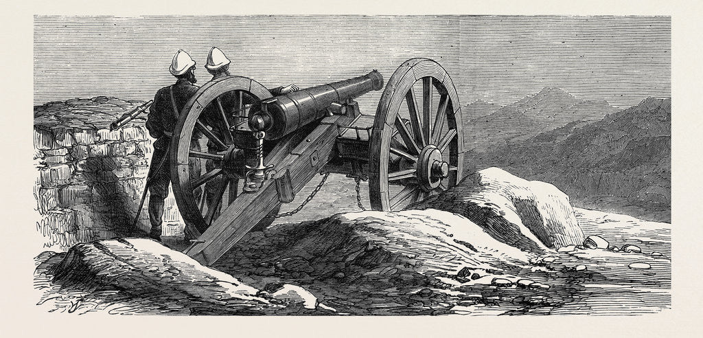 Detail of The Afghan War: One of the Guns of Fort Ali Musjid 1879 by Anonymous