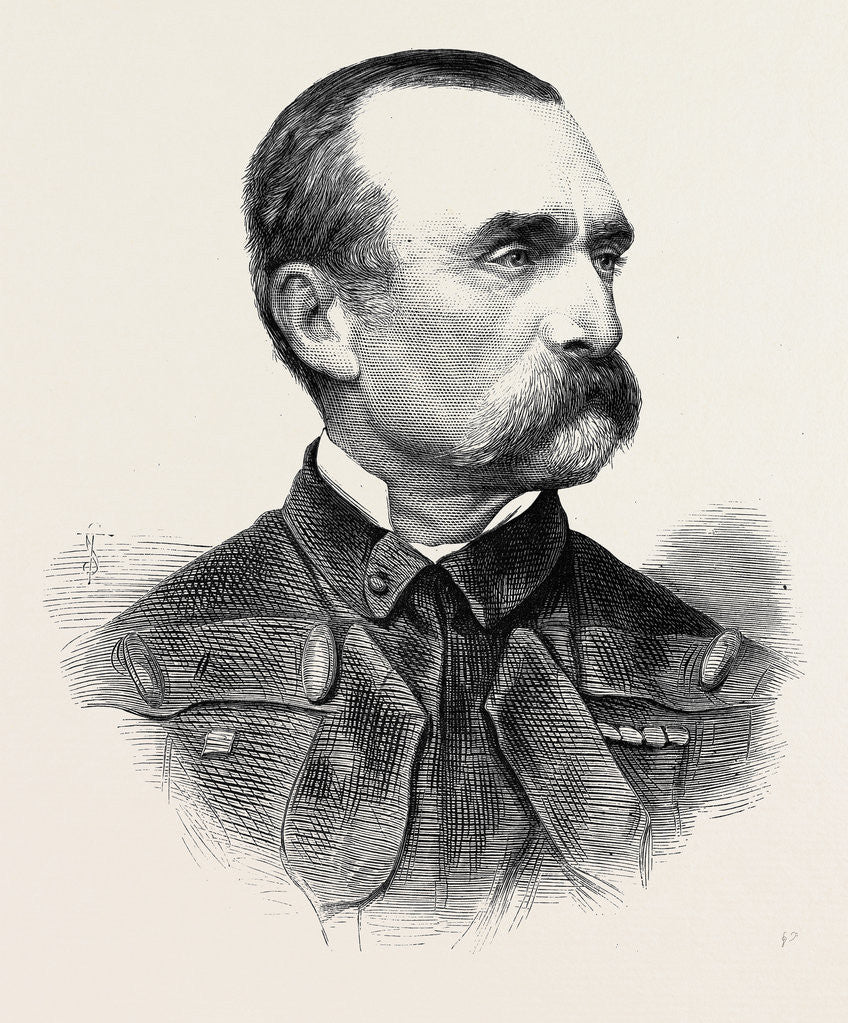 Detail of The Afghan War: Major-General A.S. Biddulph R.A. C.B. Commanding the Quetta Advanced Expeditionary Force 1879 by Anonymous