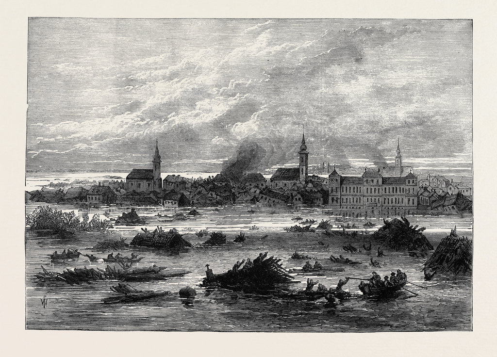 Detail of The Great Flood in Hungary: Szegedin after the Disaster 1879 by Anonymous