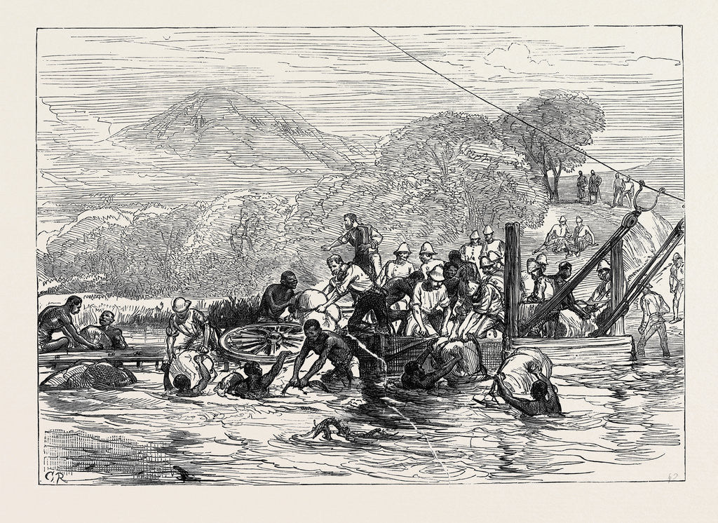 Detail of The Zulu War: Troops on Their Way to the Front Difficulties of Transport 1879 by Anonymous