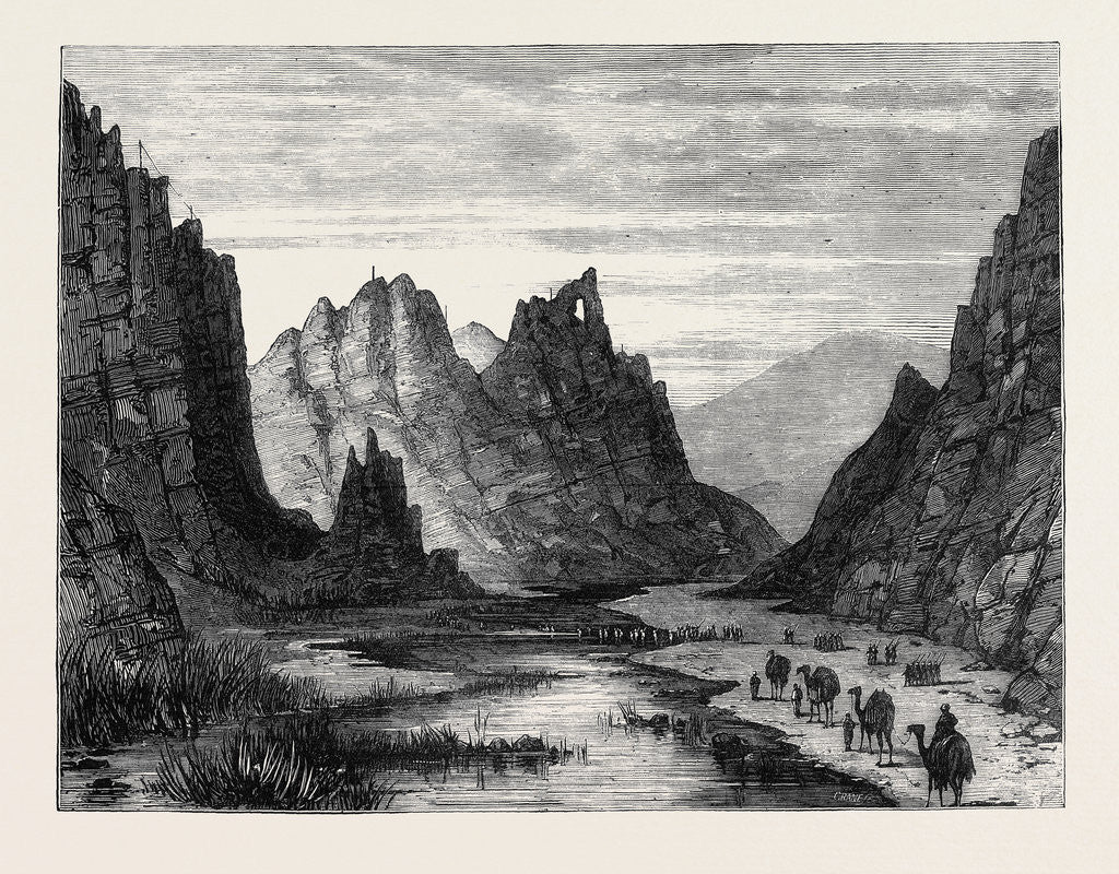 Detail of The Afghan War: A View in the Bolan Pass 1879 by Anonymous