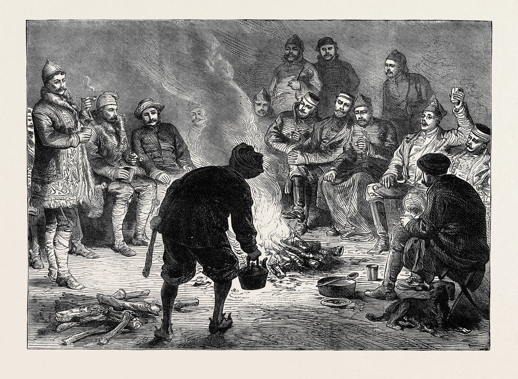 Detail of The War in Afghanistan: At the Camp of the 10th Hussars Jellalabad 1879 by Anonymous
