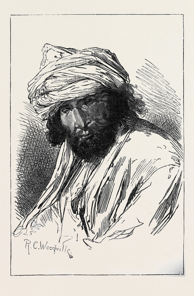 Detail of The War in Afghanistan: Men of Different Afghan Tribes: Jehandad (Lohanir) from Ghuzni 1879 by Anonymous