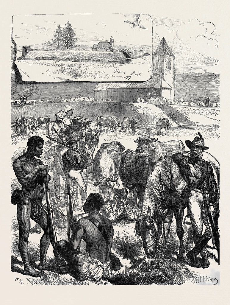 Detail of The Zulu War: Fort Ekowe 1879 by Anonymous