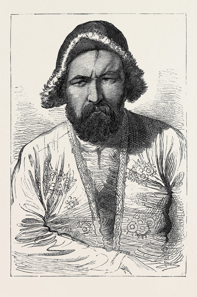 Detail of The Afghan War: Afghan Hill Tribes: Wullie Mohammed a Dahzungi Hazara 1879 by Anonymous