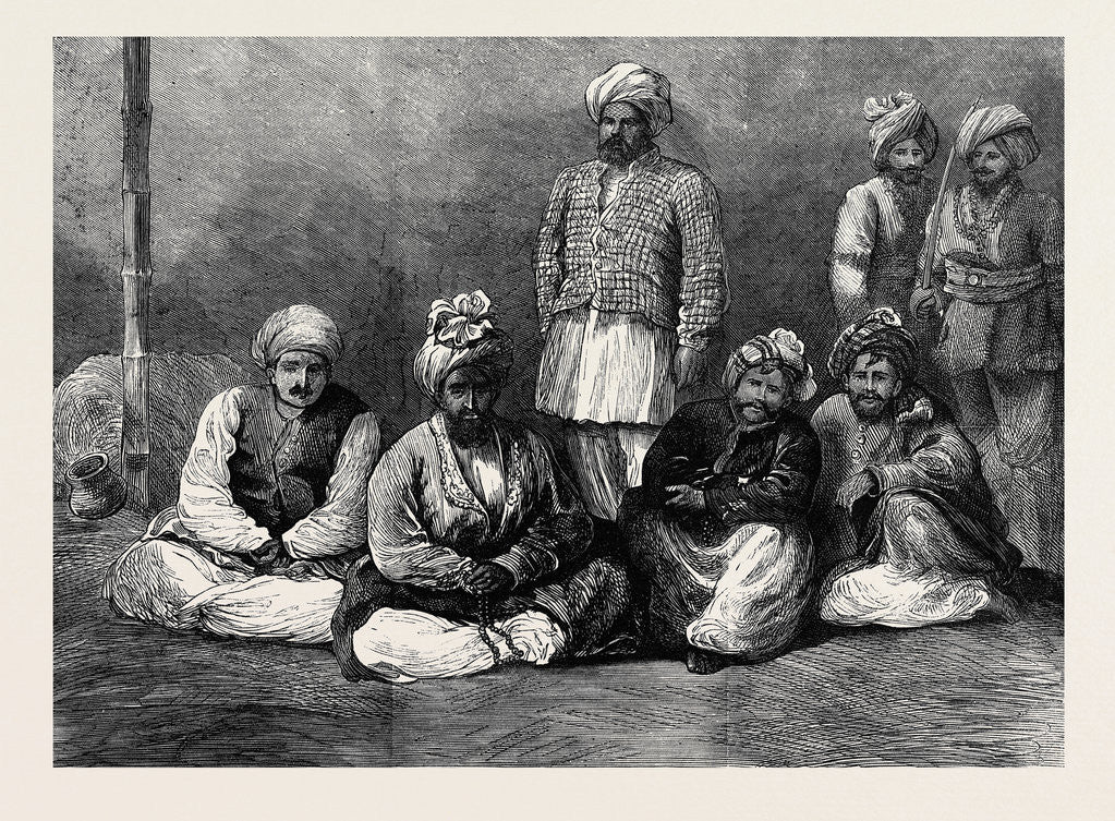 Detail of The Afghan War: Prisoners at Jellalabad 1879 by Anonymous