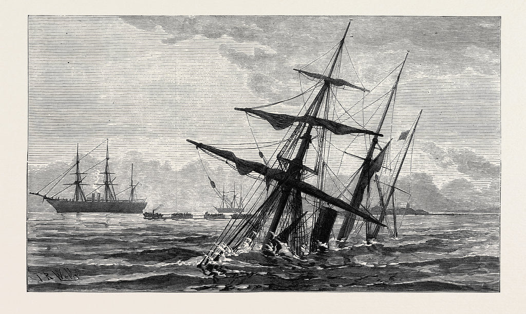 Detail of Wreck of the Clyde Transport at the Cape of Good Hope 1879 by Anonymous