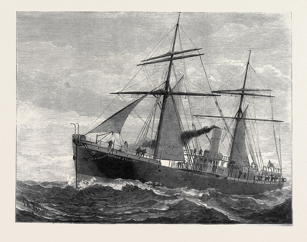 Detail of The New Indian Telegraph-Ship Patrick Stewart 1879 by Anonymous
