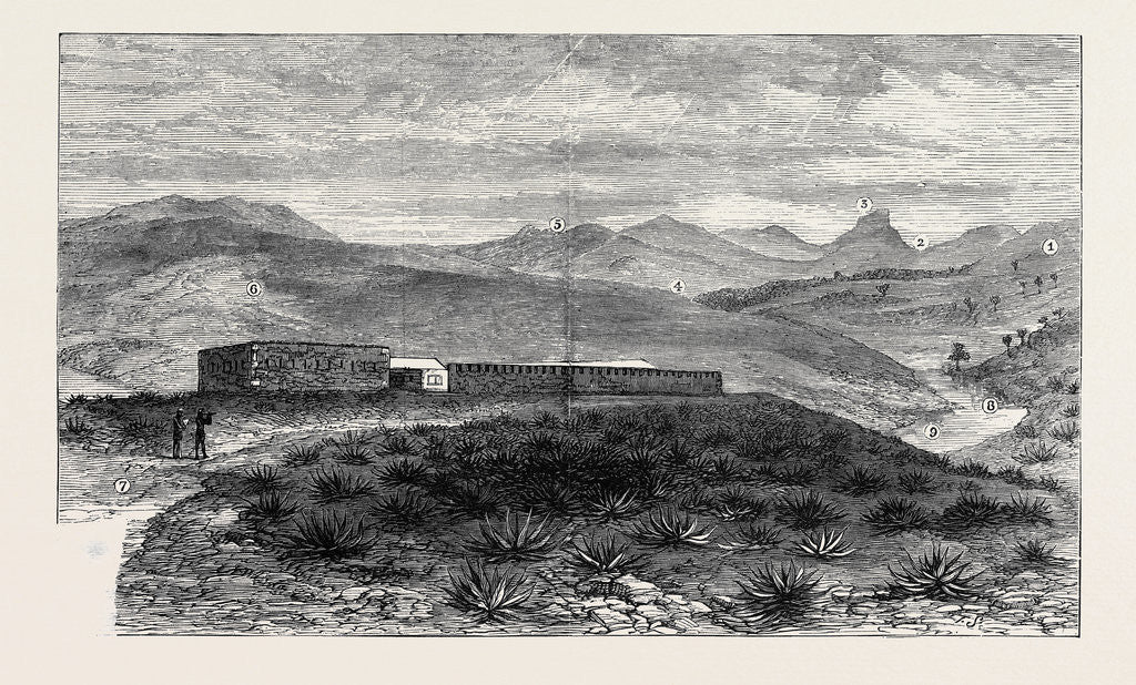 Detail of The Zulu War: Fort Melvill Near Isandhlwana by Anonymous