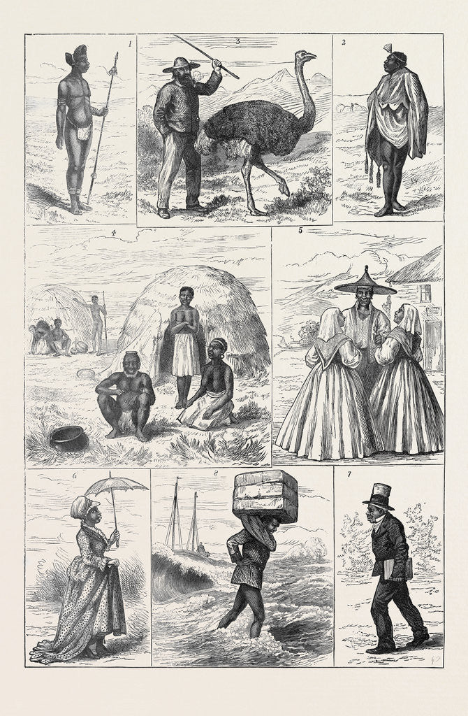Detail of Sketches in South Africa by Anonymous