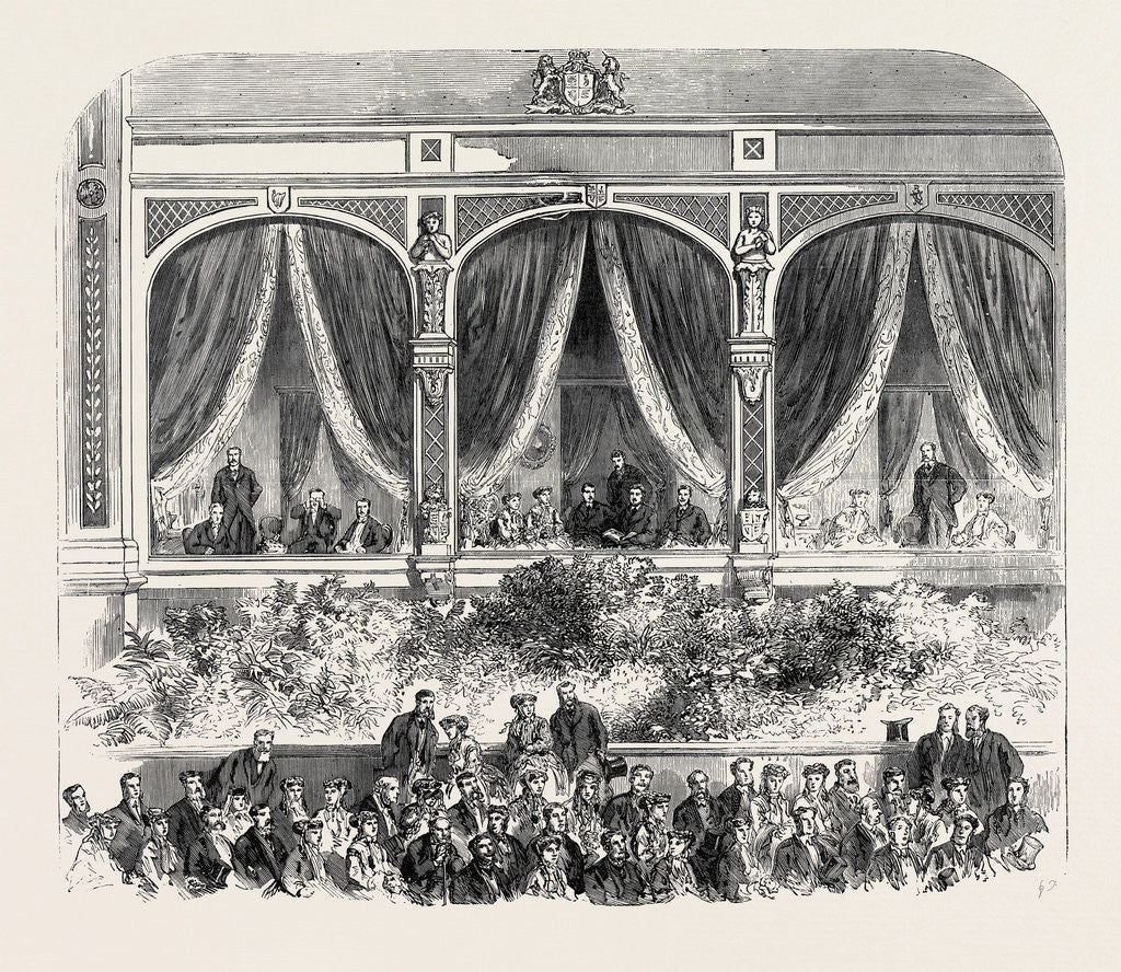 Detail of Grand Concert at the Crystal Palace: The Royal Box 1867 by Anonymous