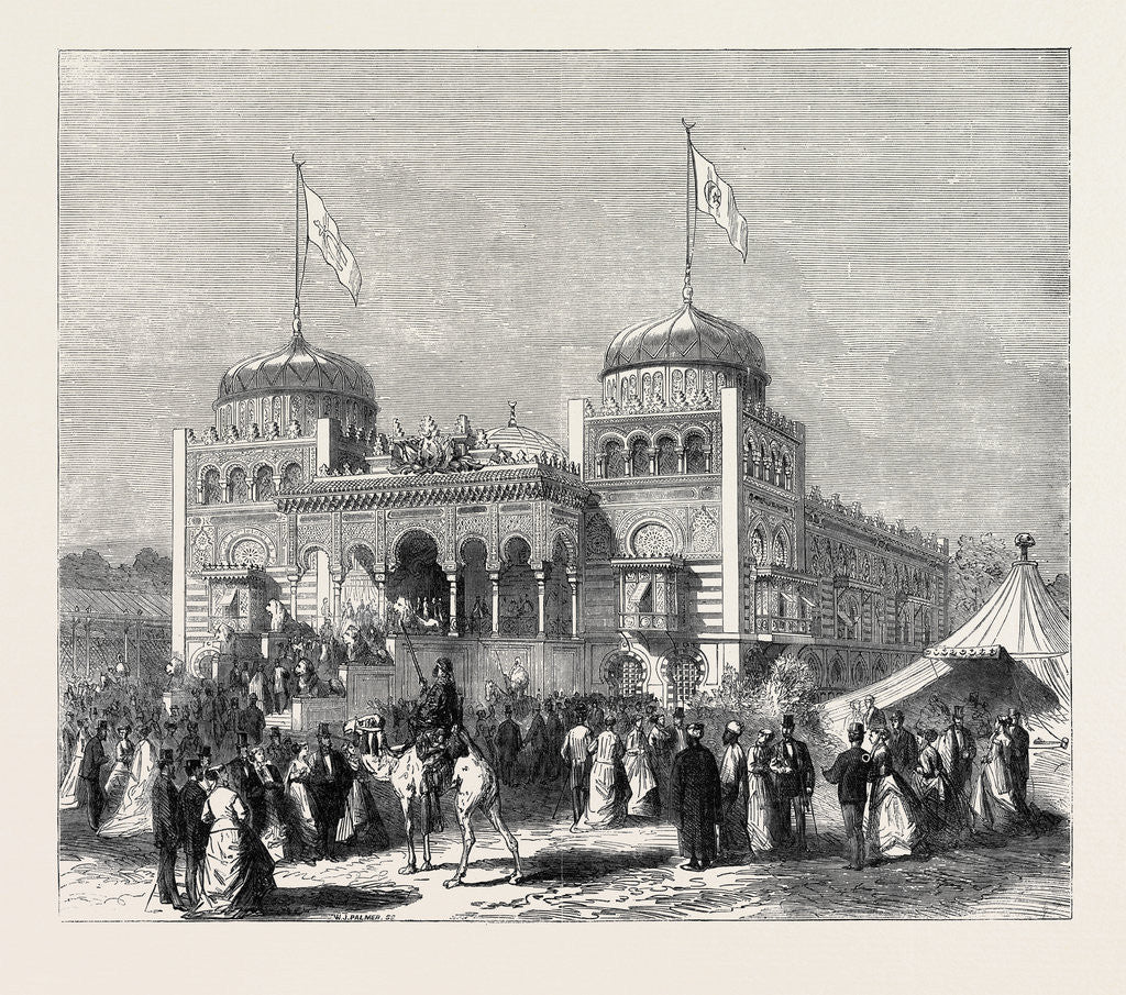 Detail of Palace of the Bey of Tunis 1867 by Anonymous