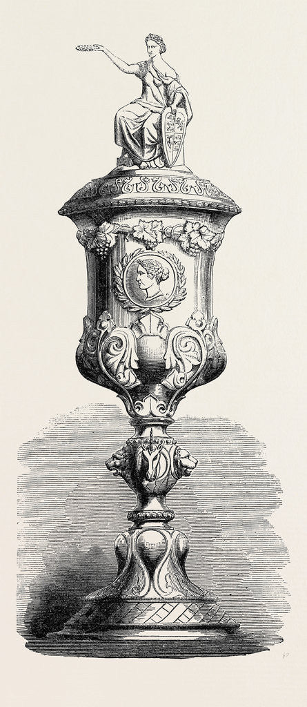 Detail of Prize Cup for the Belgians Given by the Victoria Rifle Corps 1867 by Anonymous