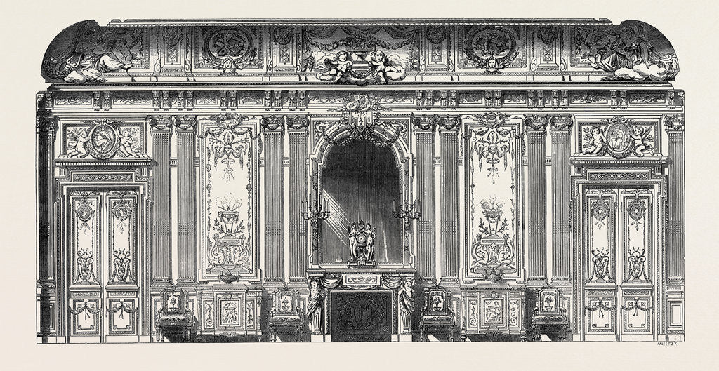 Detail of The Paris International Exhibition: Design for Wall Decorations France 1867 by Anonymous