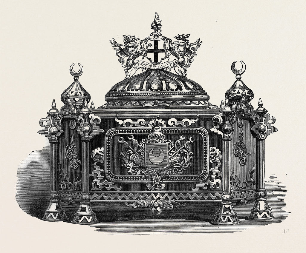 Detail of Casket in which the Address of the City Was Presented to the Sultan of Turkey at Guildhall UK 1867 by Anonymous