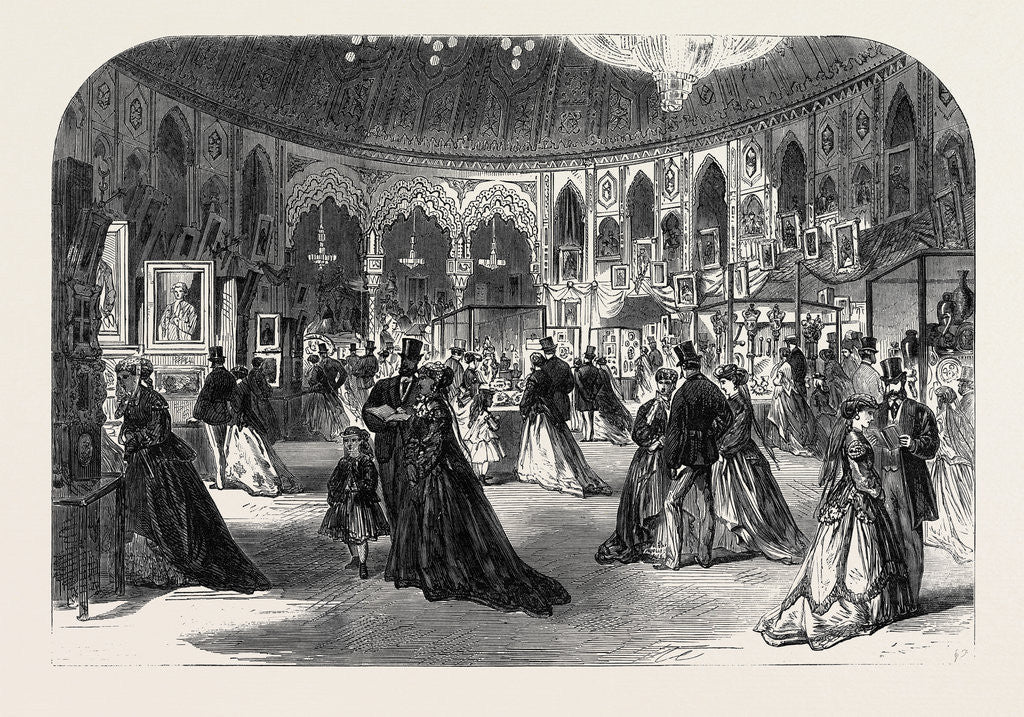 Detail of Southern Counties' Exhibition of Arts in the New Assembly Rooms at the Pavilion Brighton UK 1867 by Anonymous