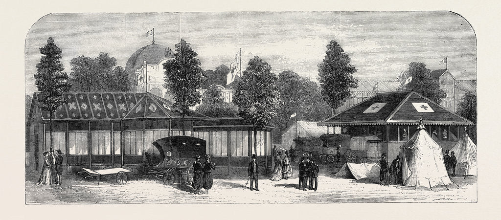 Detail of The Paris International Exhibition: International Exhibition of the Societies for Affording Relief to Wounded Soldiers France 1867 by Anonymous