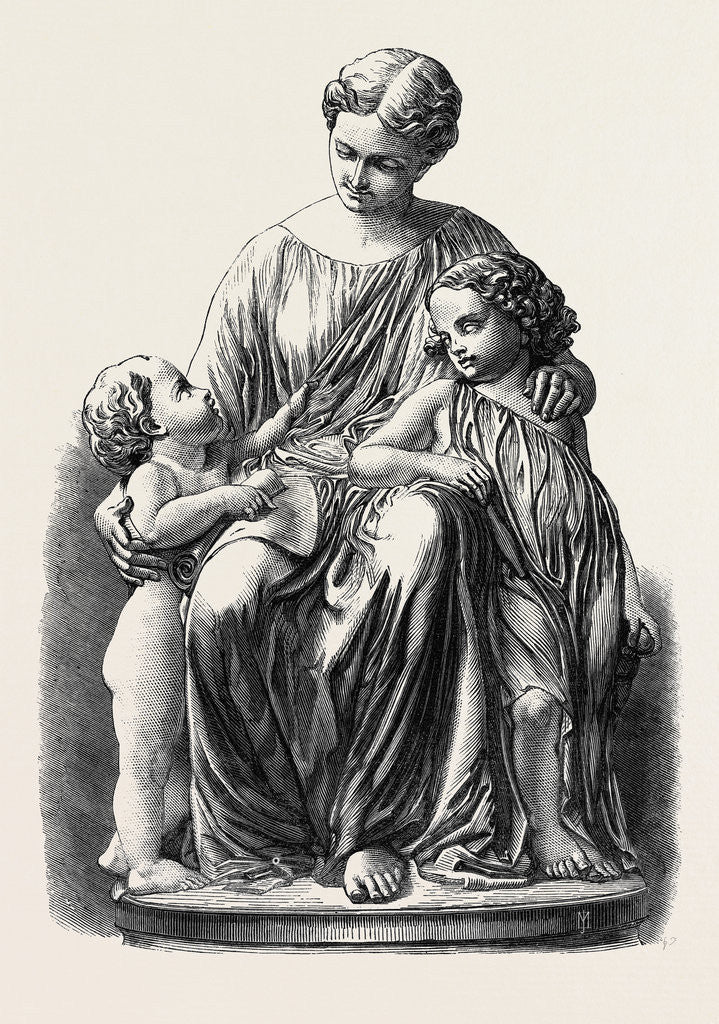Detail of The Paris International Exhibition: Group in Marble La Mere, France 1867 by Anonymous