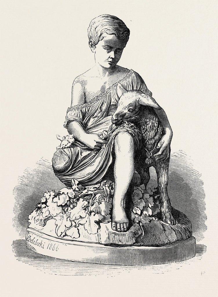 Detail of The Paris International Exhibition: Child with Goat France 1867 by Anonymous