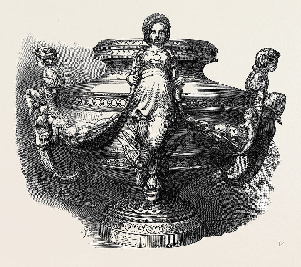 Detail of The Paris International Exhibition: Majolica Vase, France 1867 by Anonymous