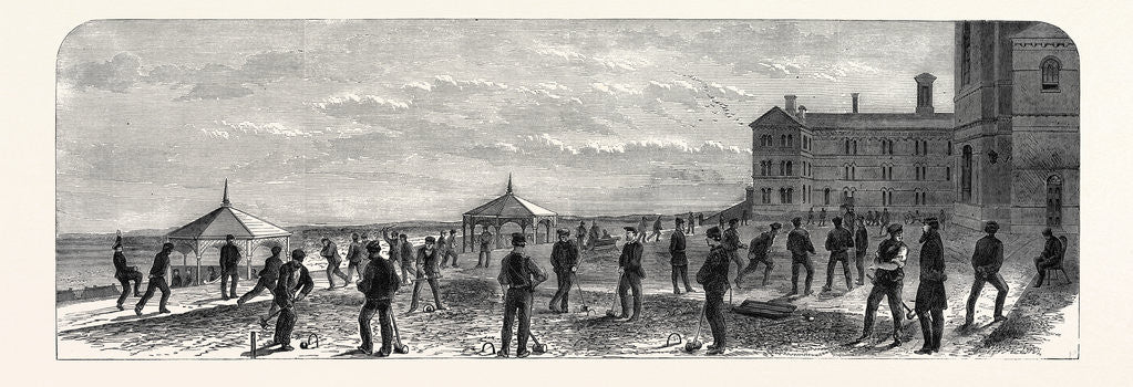 Detail of The Asylum for Criminal Lunatics Broadmoor: The Terrace UK 1867 by Anonymous