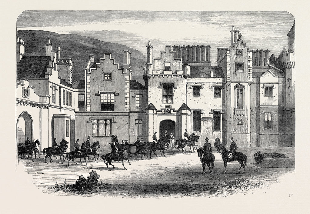Detail of The Queen's Visit to the Scottish Border: Her Majesty at Abbotsford UK 1867 by Anonymous